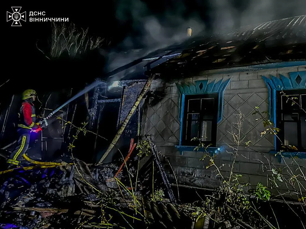 Дві жінки загинули під час пожежі в приватному будинку на Вінниччині