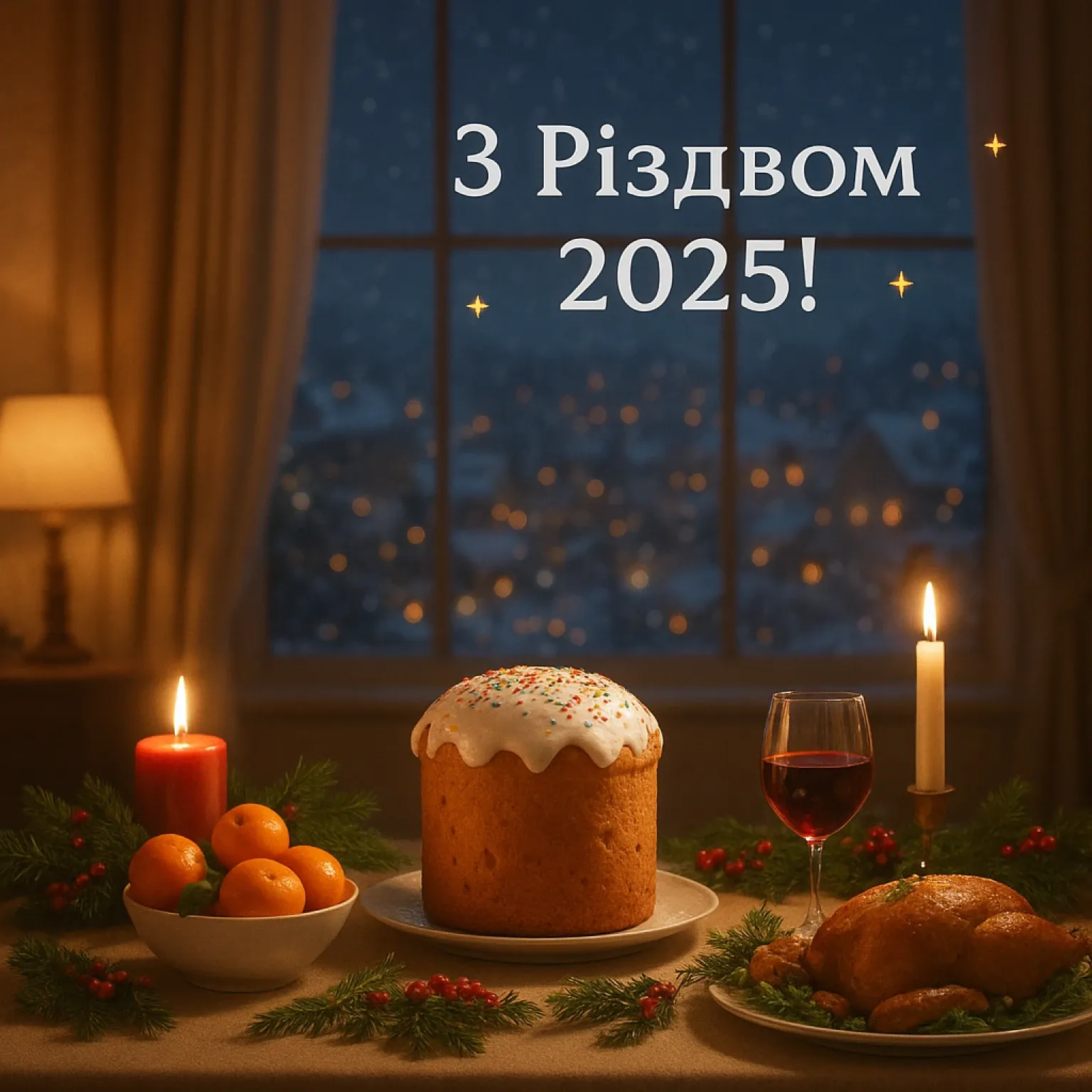 Привітання з різдвом 2025