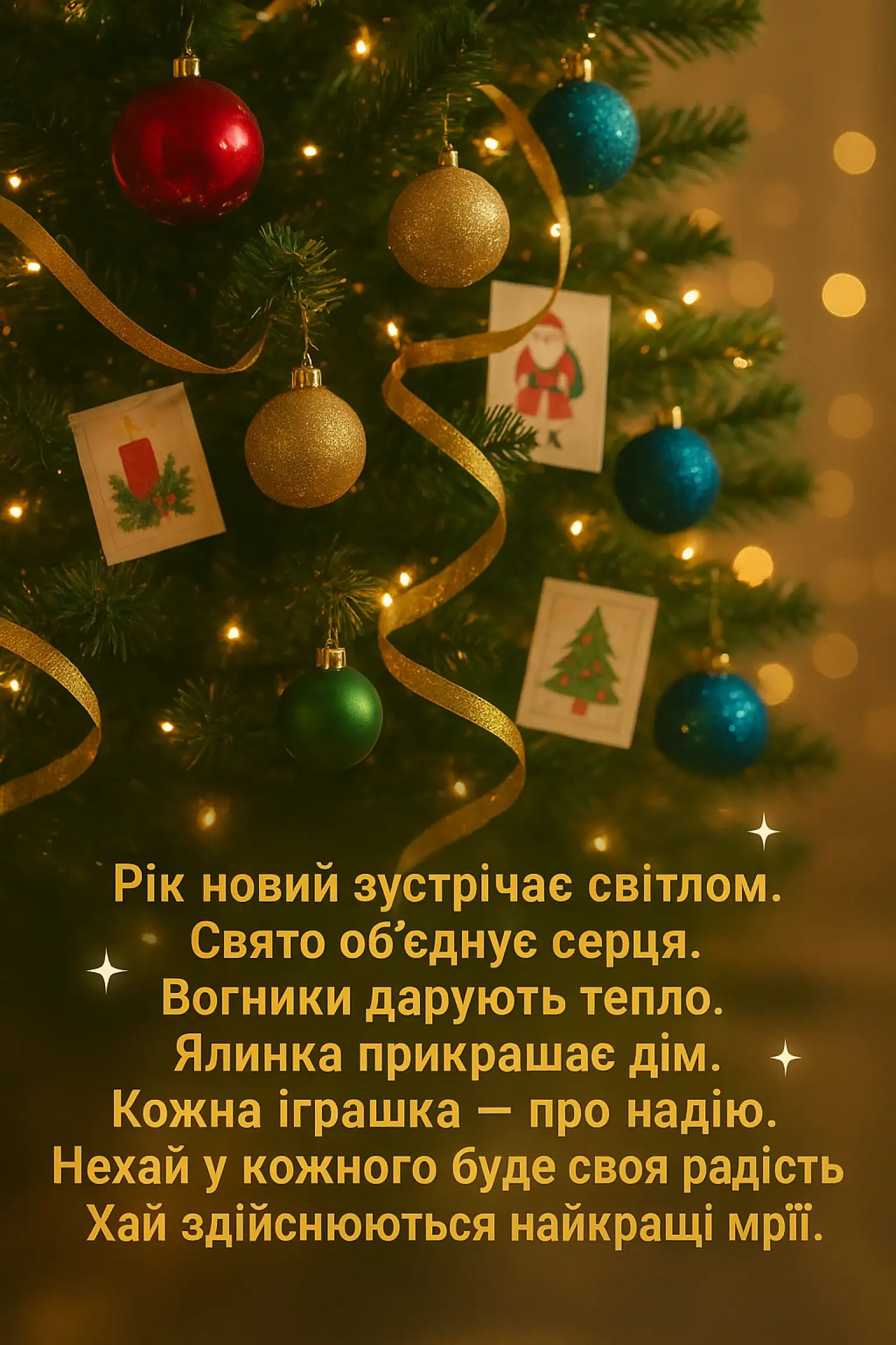 Привітання з різдвом 2025