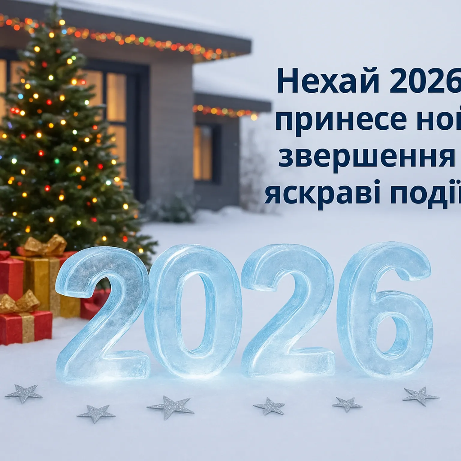 Привітання з прийдешнім новим роком 2026