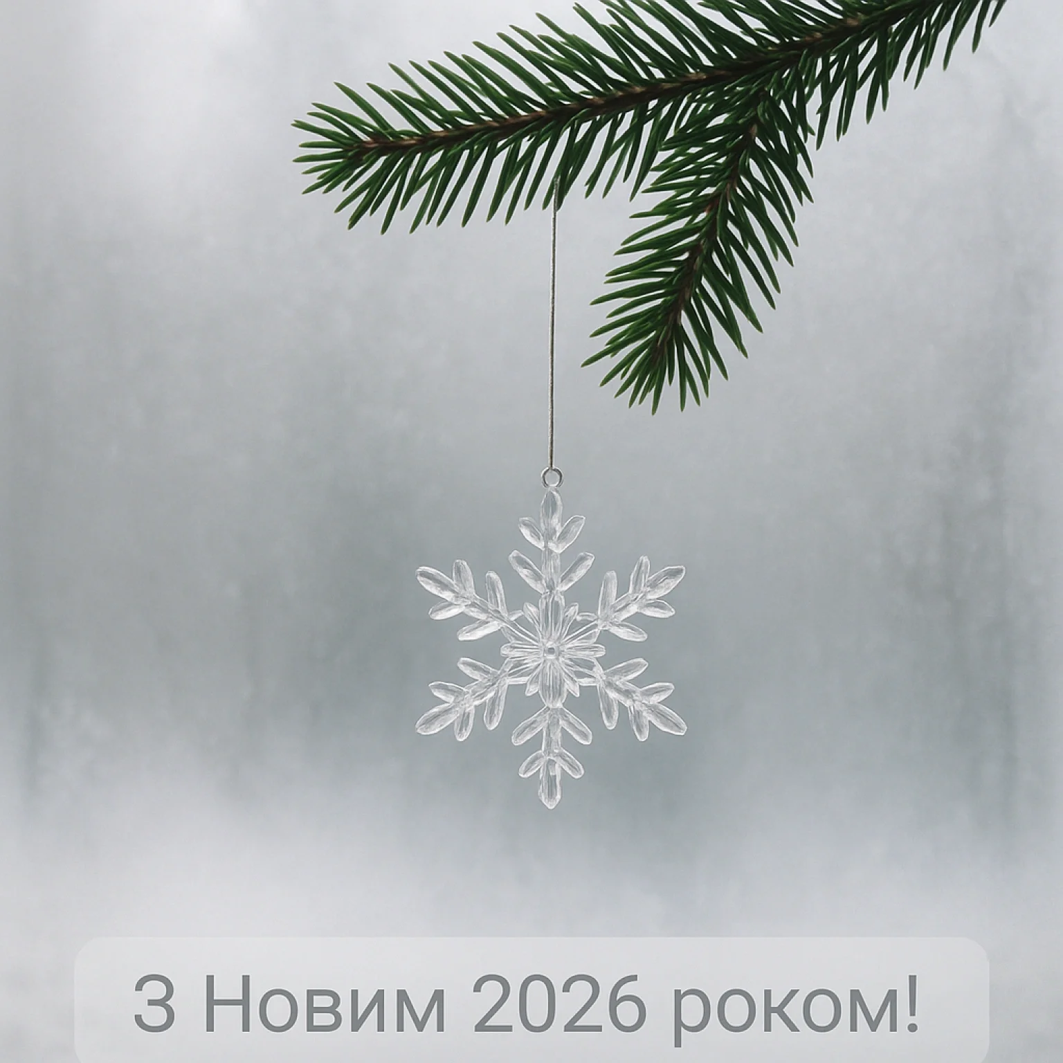 Привітання з прийдешнім новим роком 2026