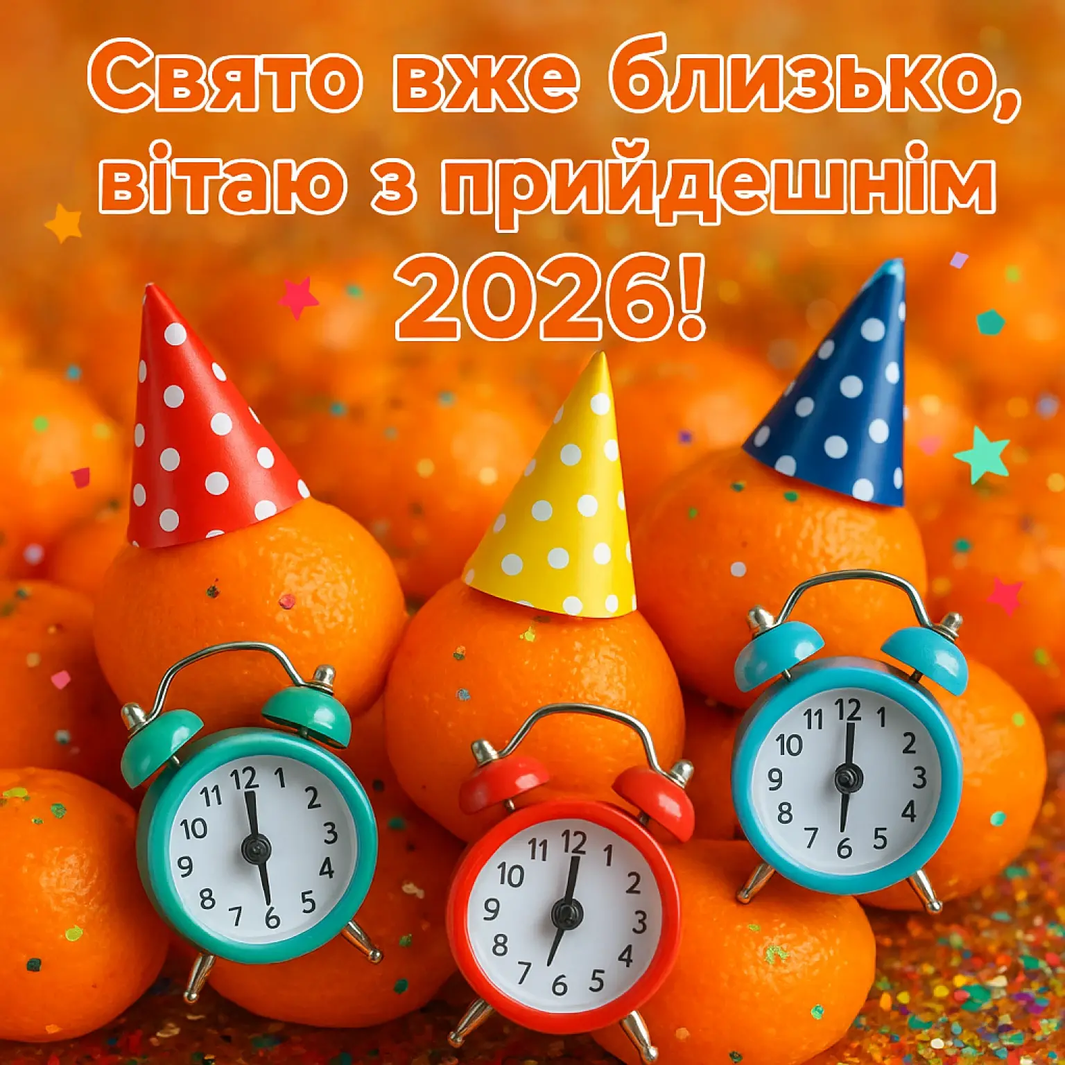 Привітання з прийдешнім новим роком 2026