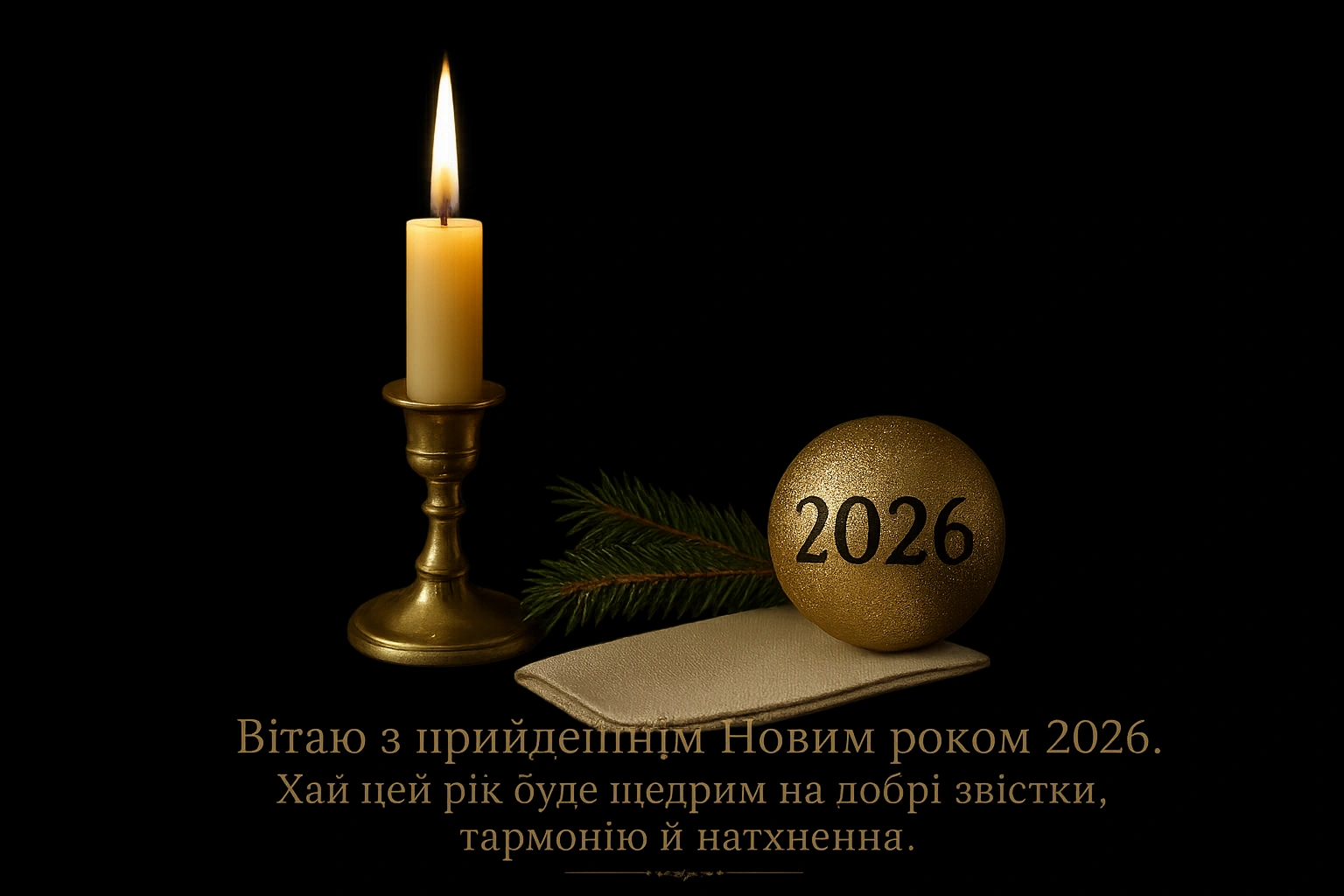 Привітання з прийдешнім новим роком 2026
