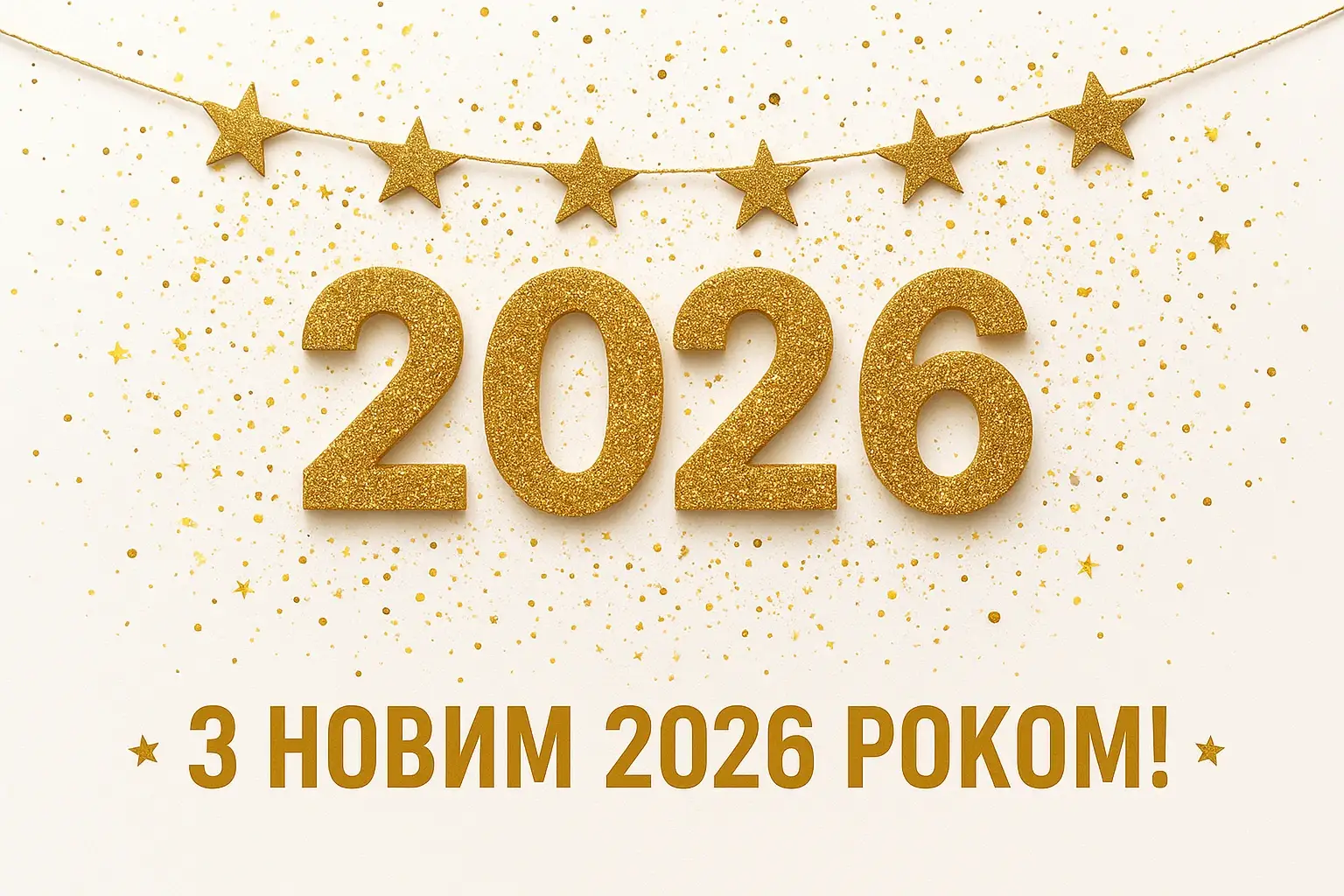 Привітання з прийдешнім новим роком 2026