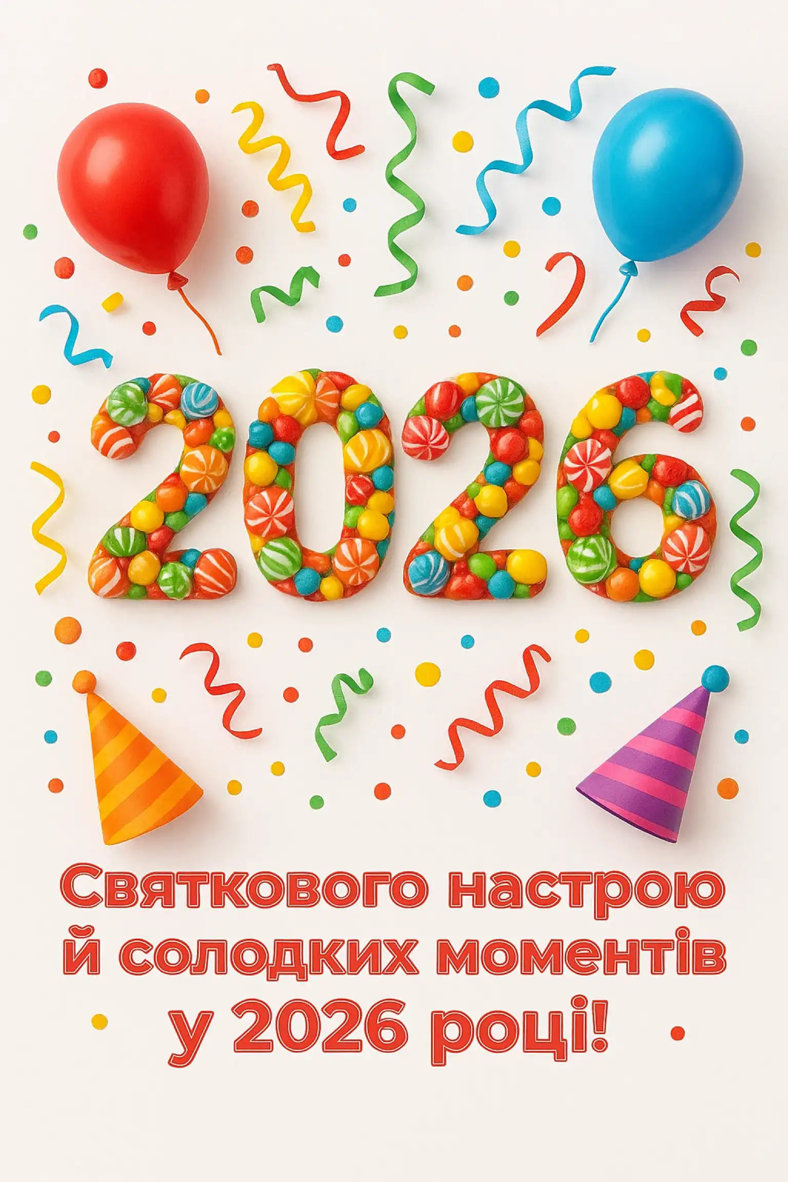 Привітання з прийдешнім новим роком 2026