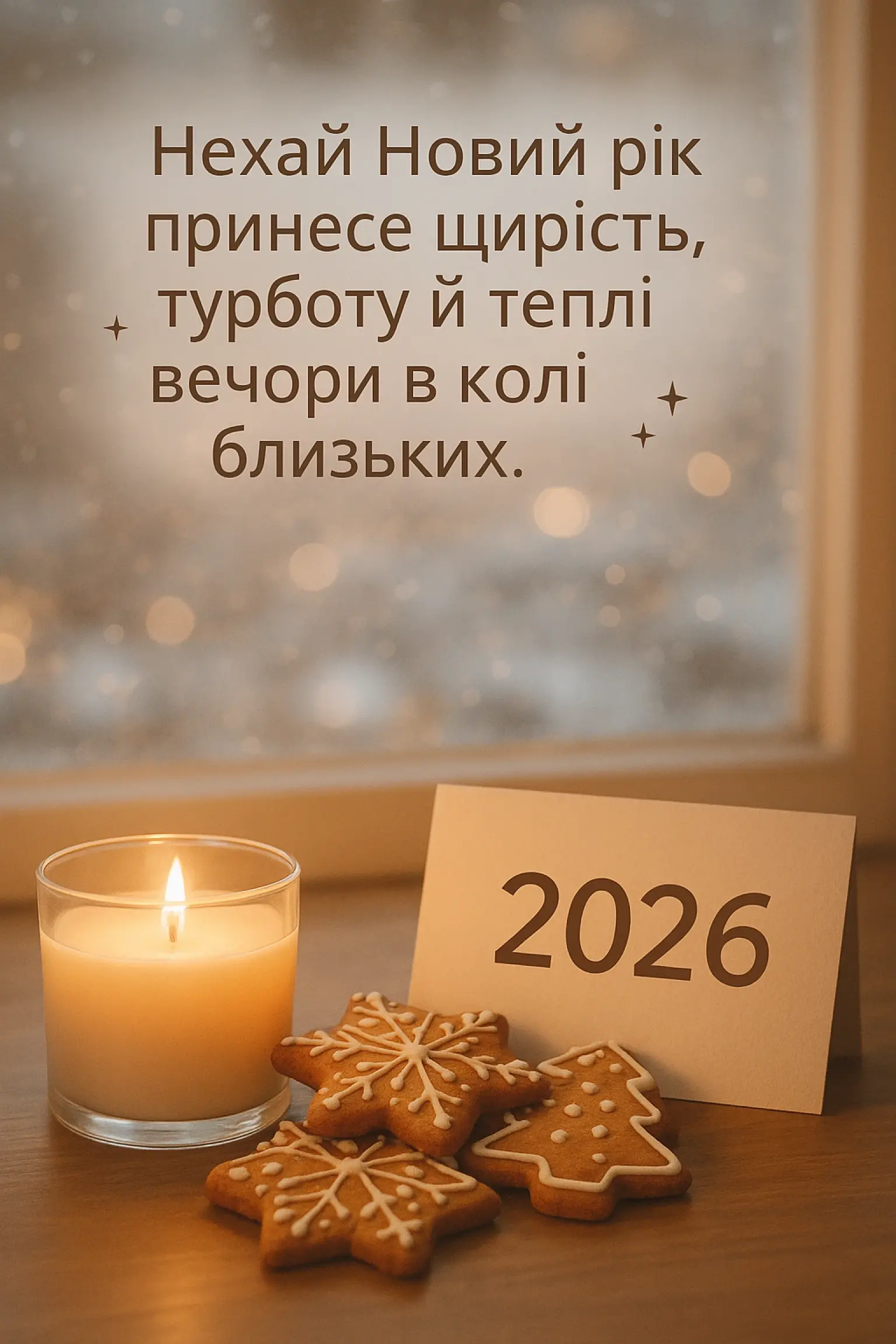 Привітання з прийдешнім новим роком 2026