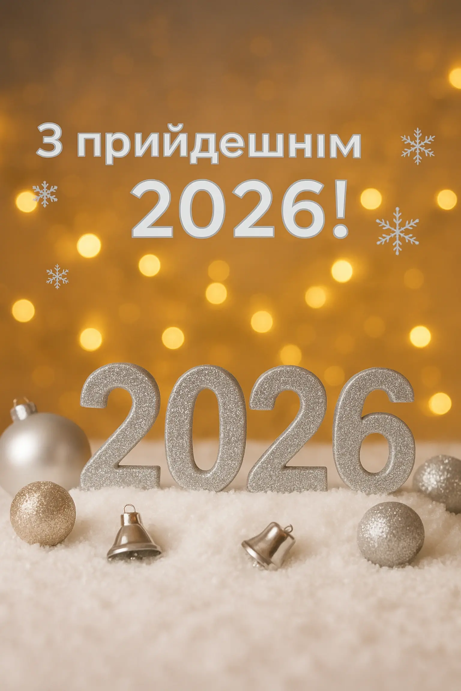 Привітання з прийдешнім новим роком 2026