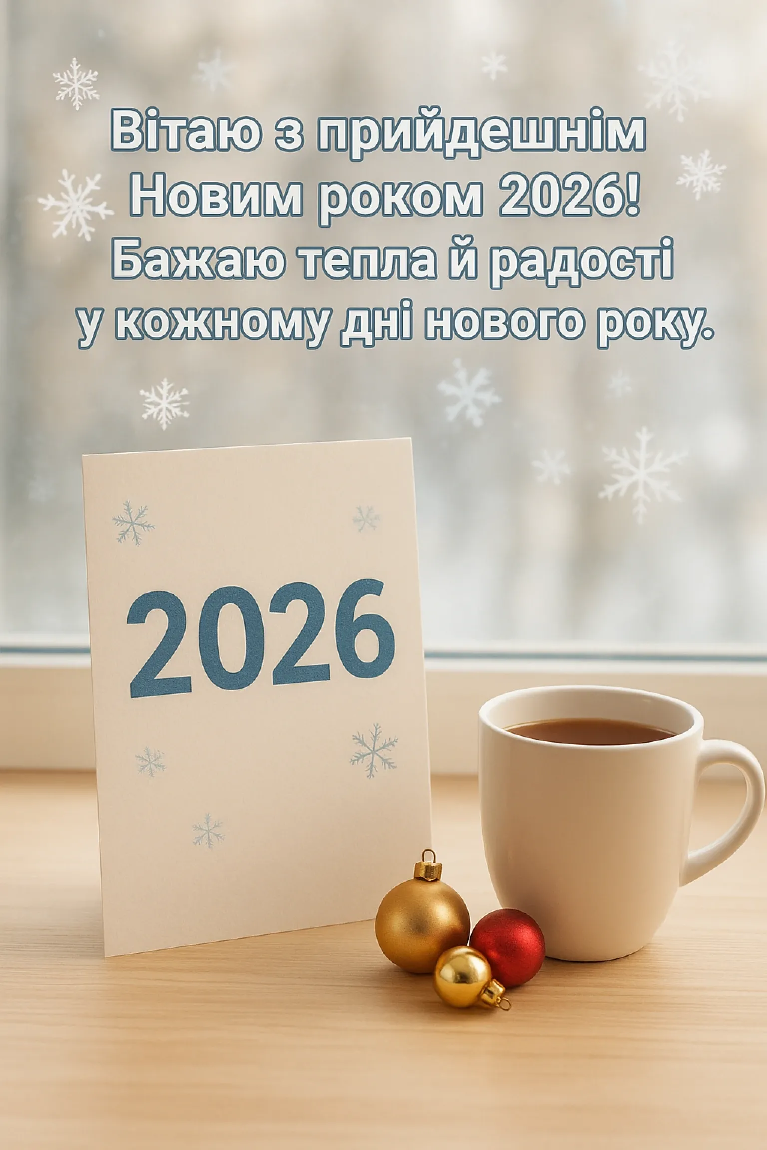 Привітання з прийдешнім новим роком 2026