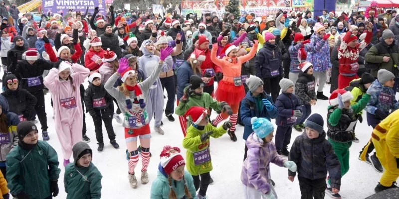 Вінничани розпочали рік з активного старту: традиційний забіг Vinnytsia New Year Run 2026