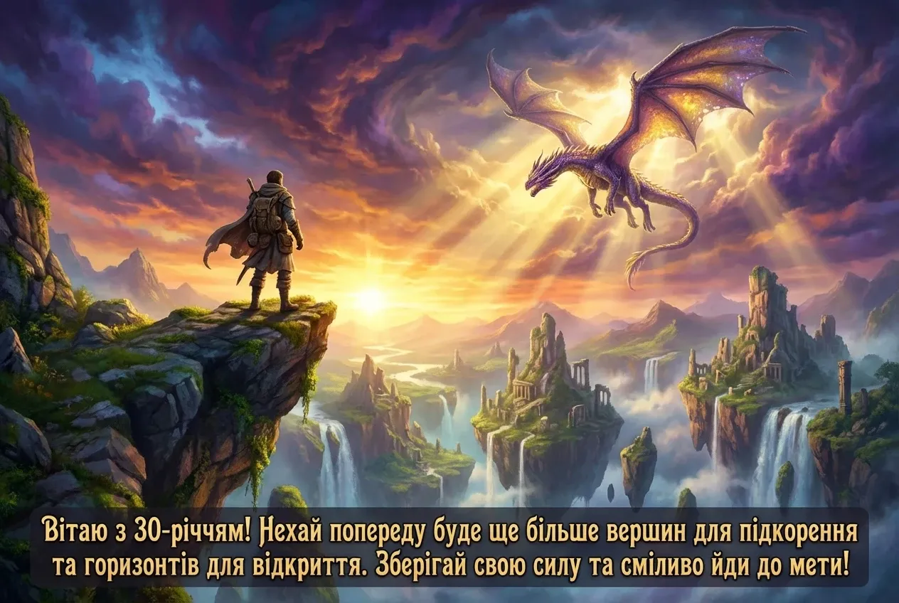 з ювілеєм 30 чоловіку