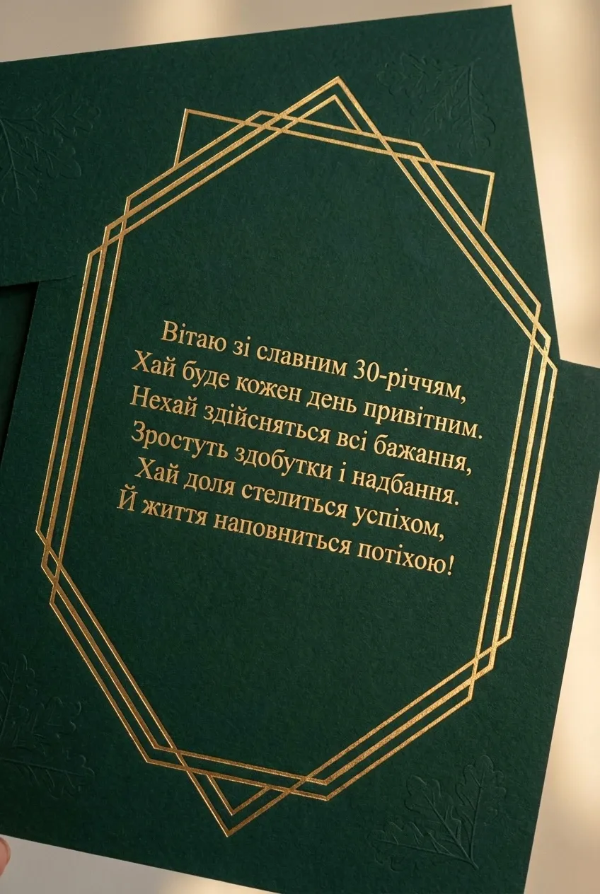 з ювілеєм 30 чоловіку