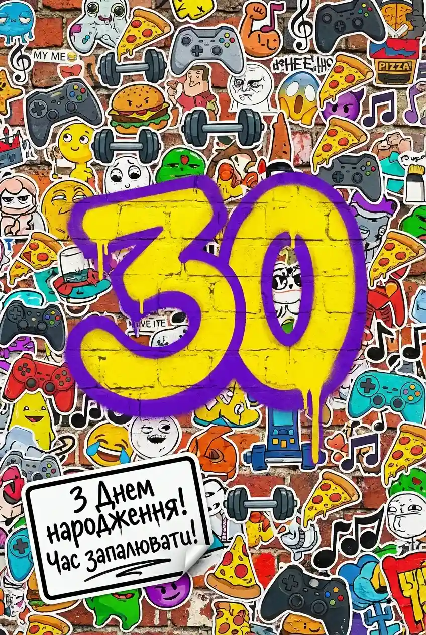 з ювілеєм 30 чоловіку