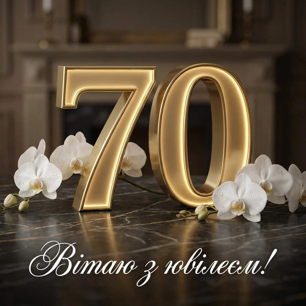з ювілеєм 70 років