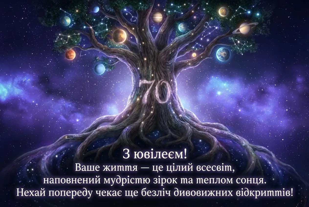 з ювілеєм 70 років