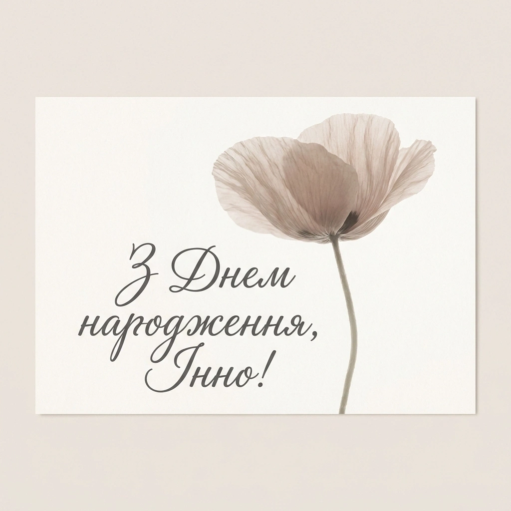 з днем народження інна українською