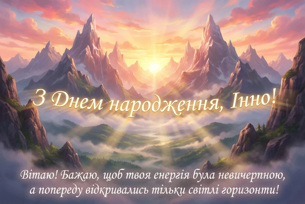 з днем народження інна українською