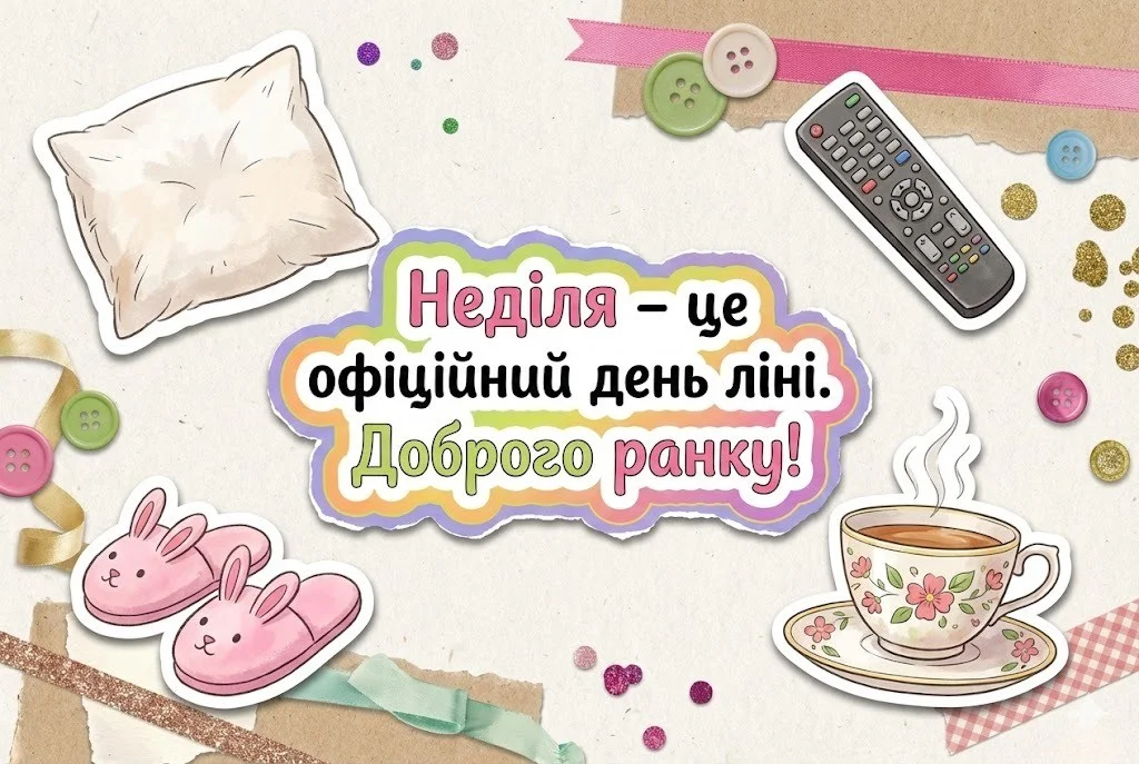 Доброго недільного ранку: красиві картинки та теплі побажання для чудового вихідного