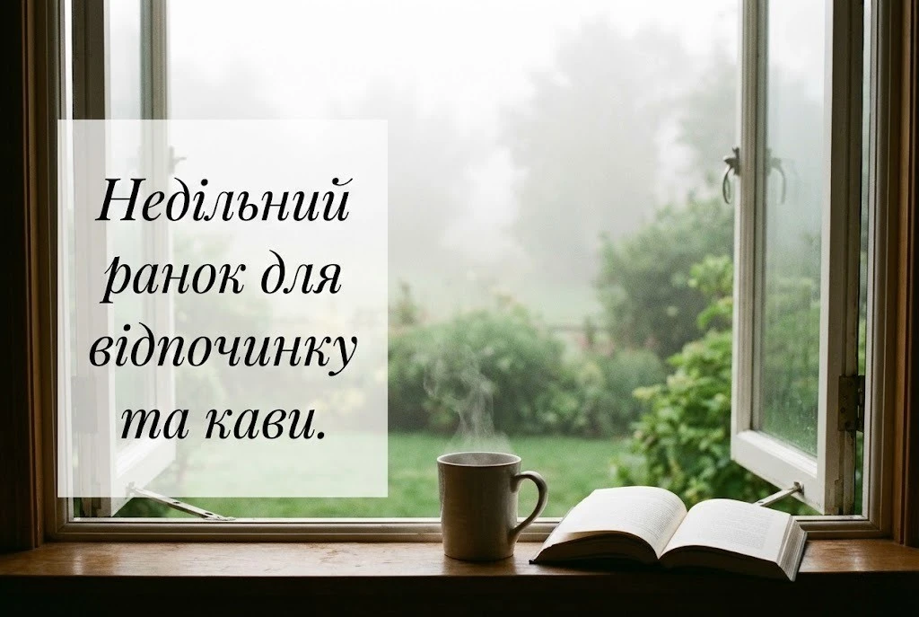 Доброго недільного ранку: красиві картинки та теплі побажання для чудового вихідного