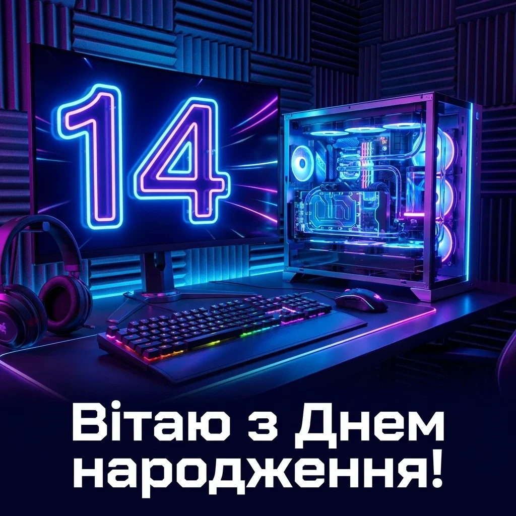 з днем народження 14 років хлопчику