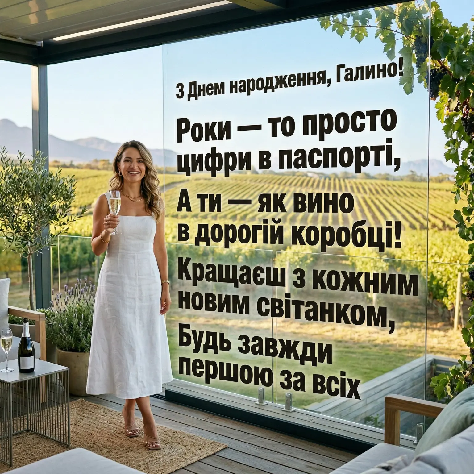 Привітання для Галини у віршах та своїми словами: від душі та серця