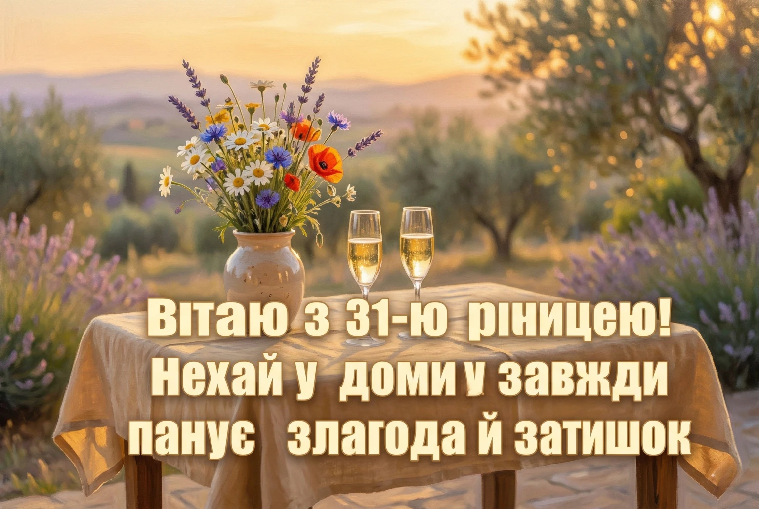 Сонячна річниця весілля: зворушливі побажання для найрідніших
