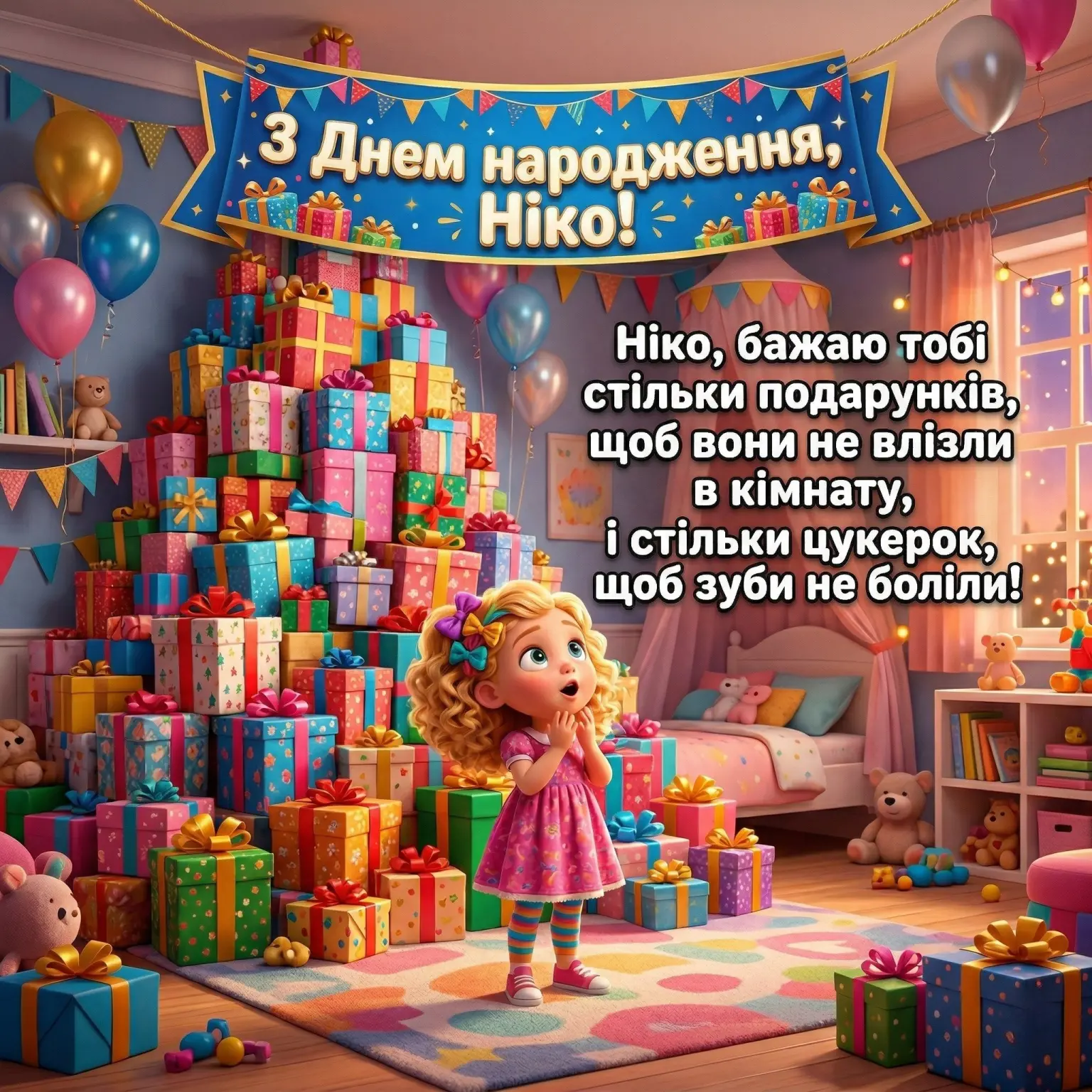 Найкращі привітання з днем народження для дівчинки Ніки у віршах та прозі