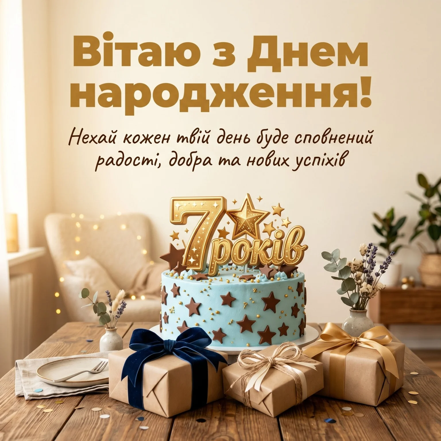 День народження 7 років: зворушливі слова для сина, внука чи брата