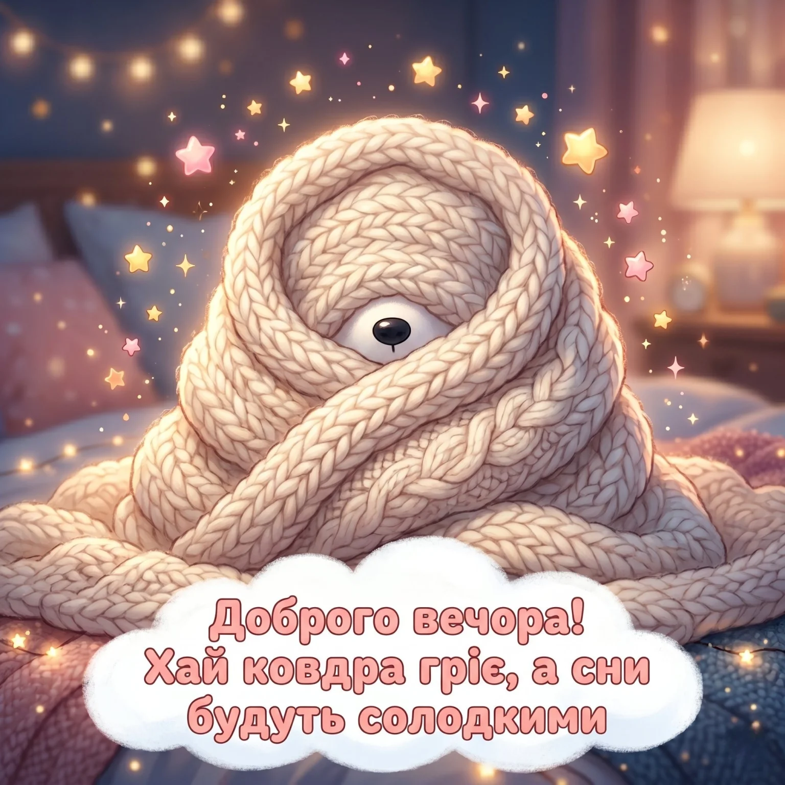 Листівки доброго вечора та тихої ночі для затишного настрою і спокійного відпочинку