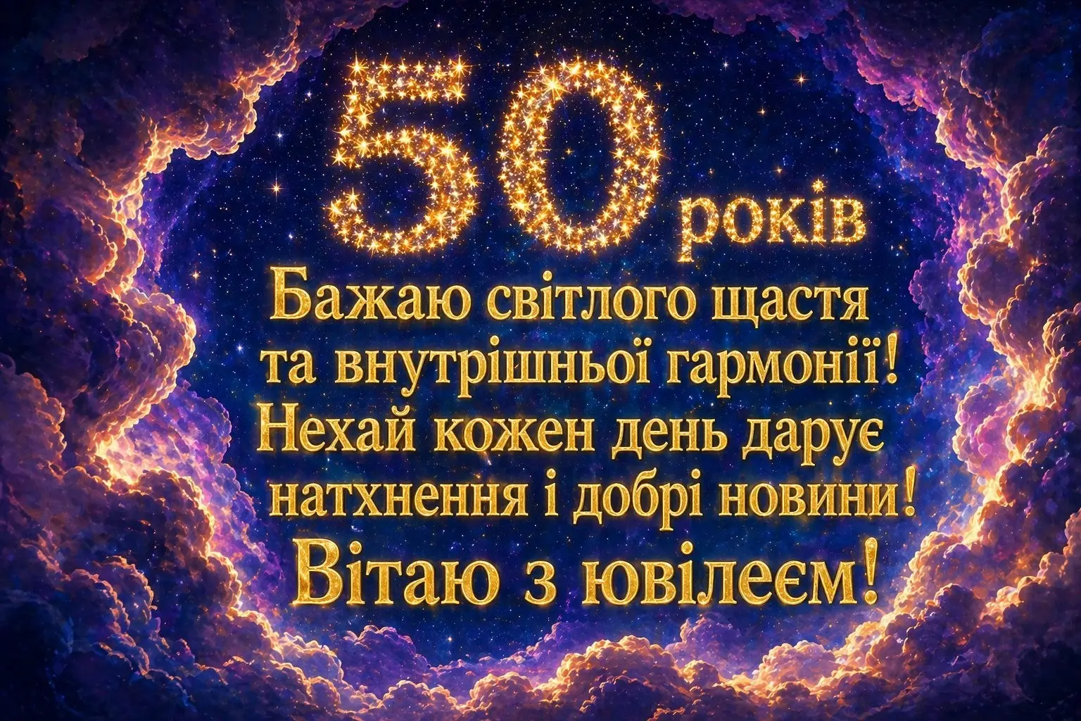 Золотий ювілей: щирі та зворушливі привітання з 50-річчям