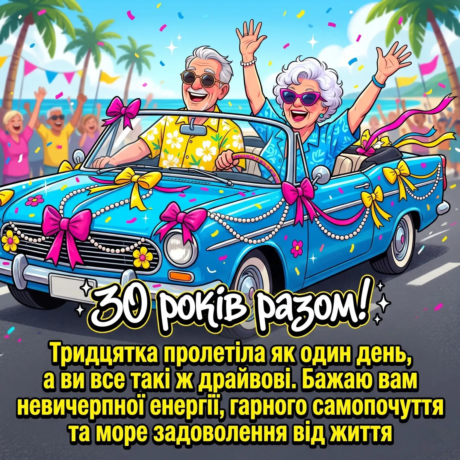 30 років разом: найкращі привітання та картинки з перлиновим весіллям