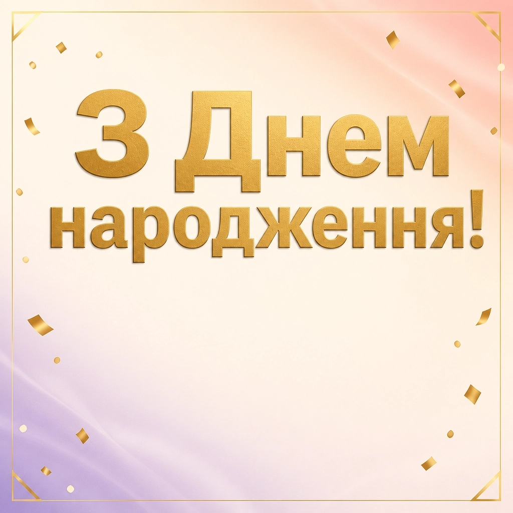 вітальні листівки привітання з днем народження