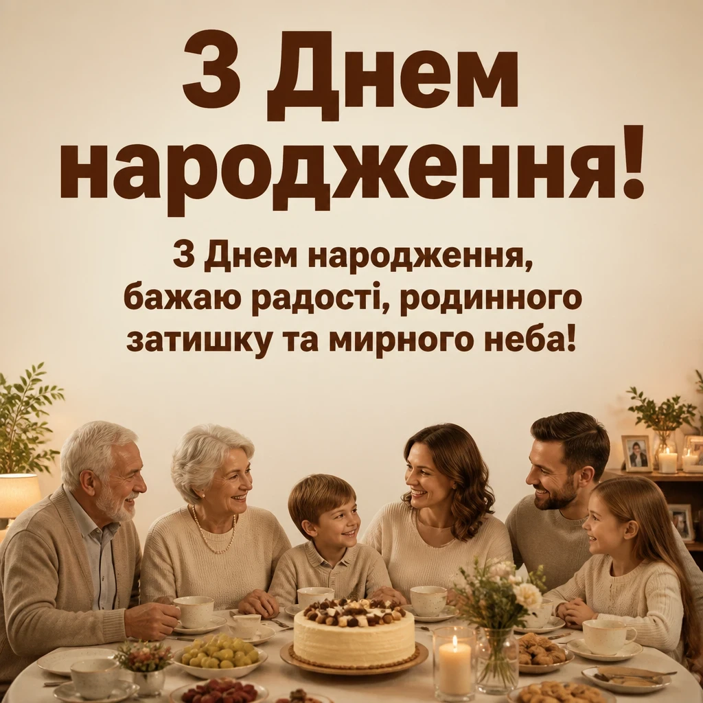 вітальні листівки привітання з днем народження