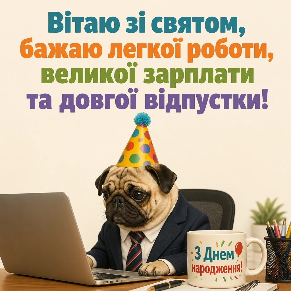 вітальні листівки привітання з днем народження
