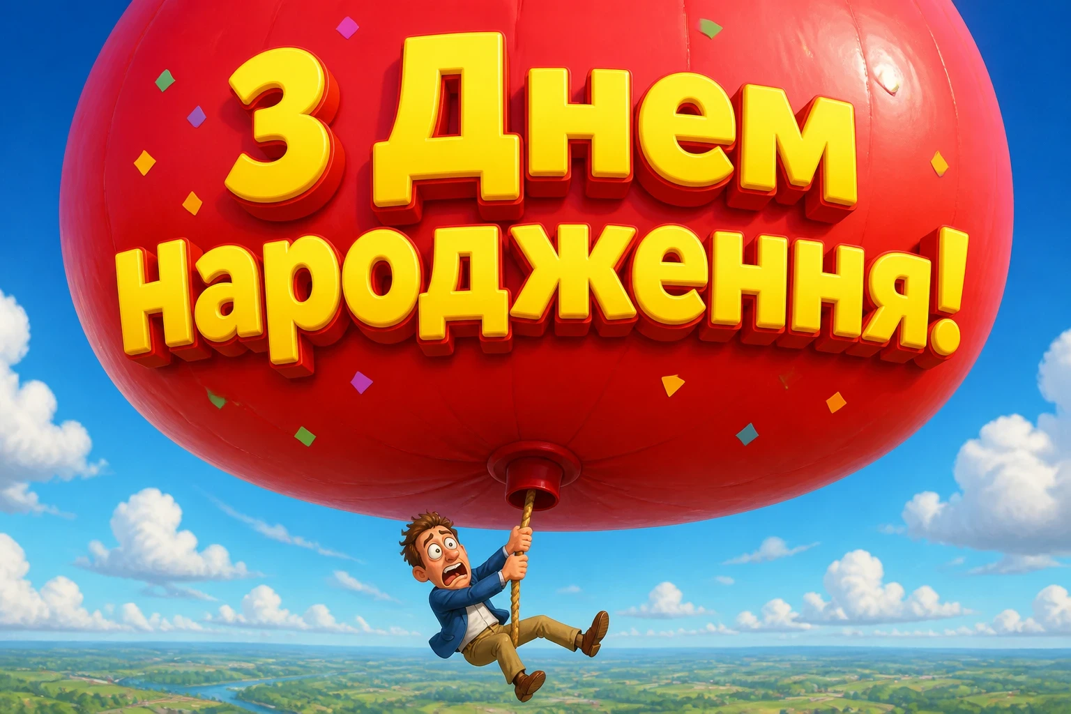 вітальні листівки привітання з днем народження