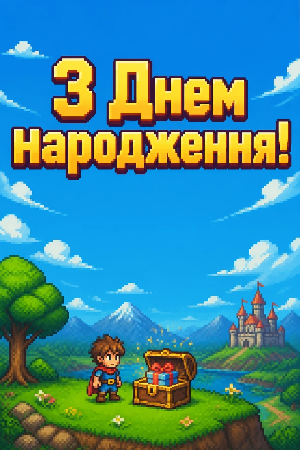 вітальні листівки привітання з днем народження