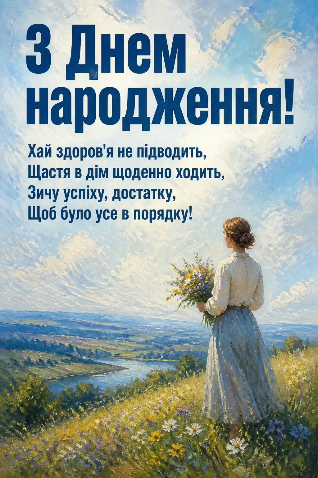 вітальні листівки привітання з днем народження
