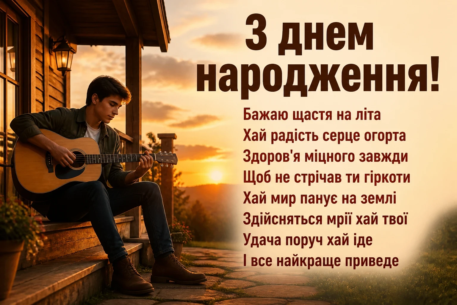 привітання з днем народження для хлопців