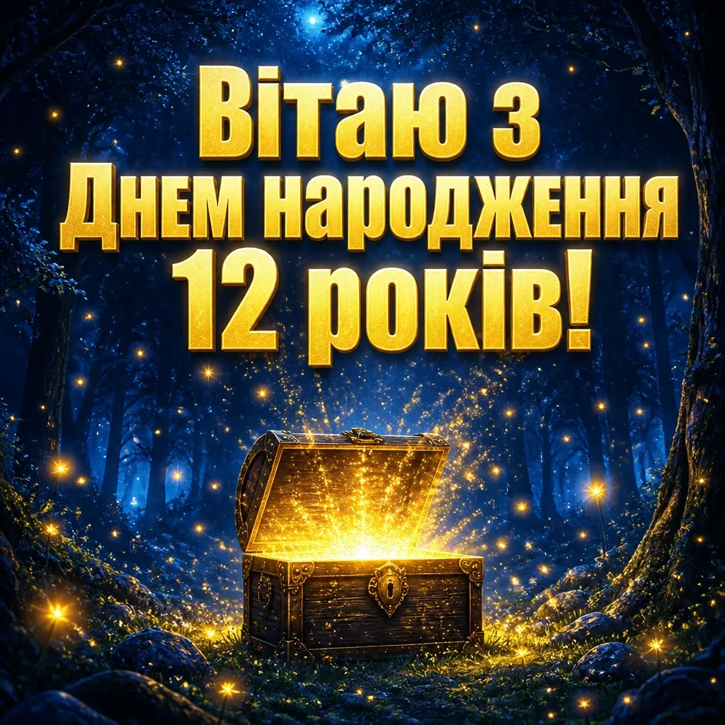 привітання з днем народження дівчинці 12 років своїми словами