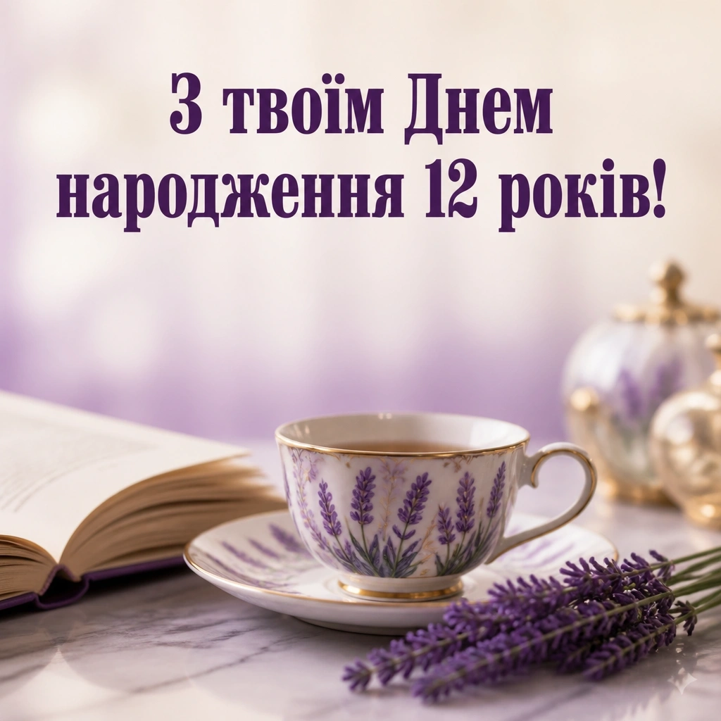 привітання з днем народження дівчинці 12 років своїми словами