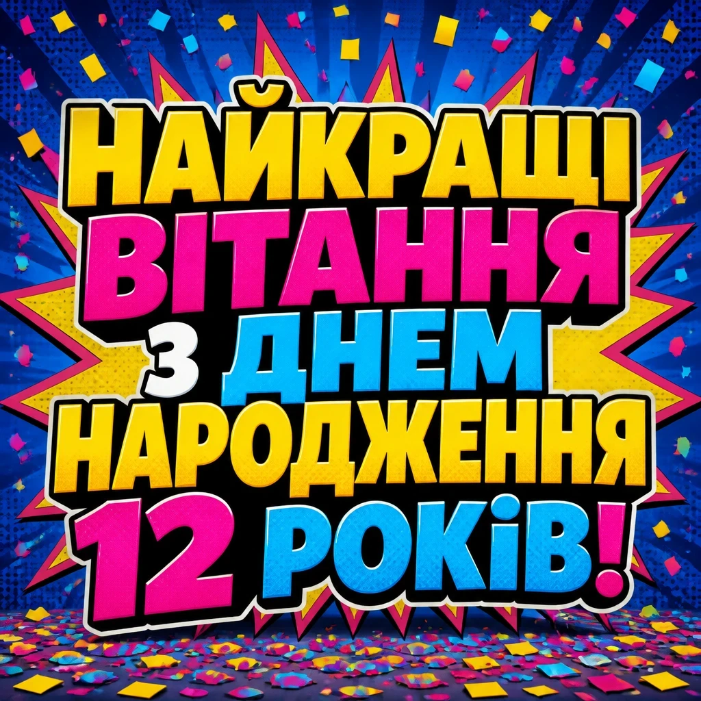 привітання з днем народження дівчинці 12 років своїми словами