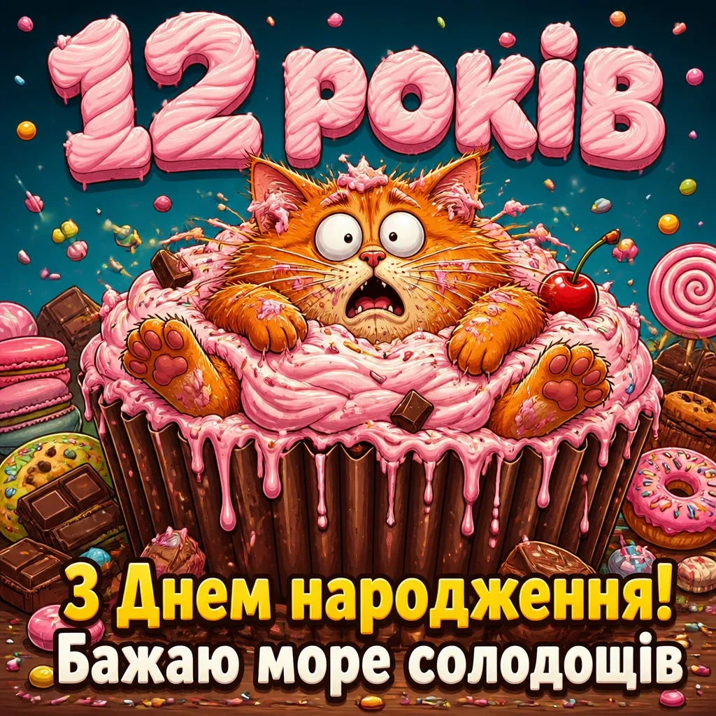 привітання з днем народження дівчинці 12 років своїми словами