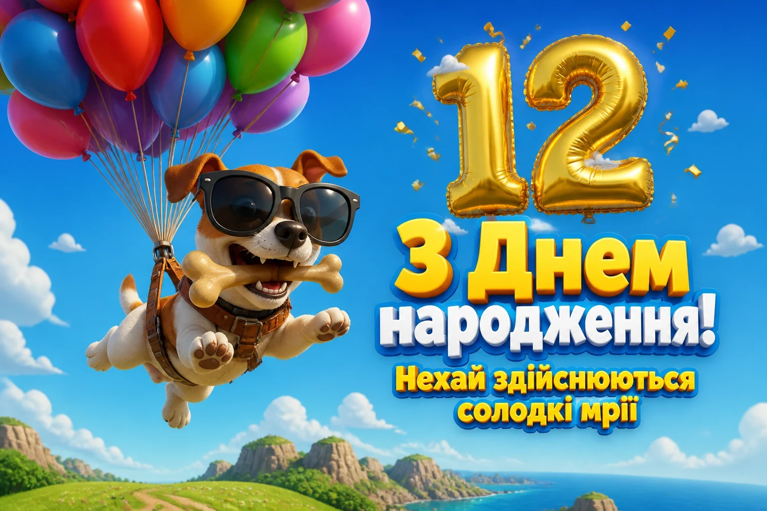 привітання з днем народження дівчинці 12 років своїми словами