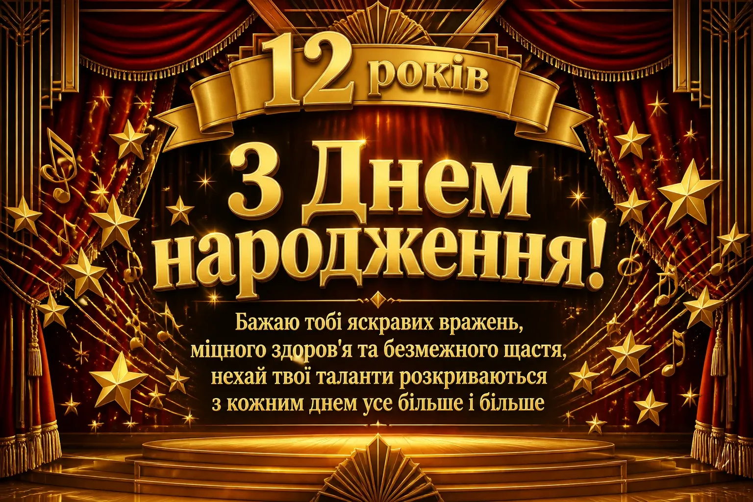 привітання з днем народження дівчинці 12 років своїми словами
