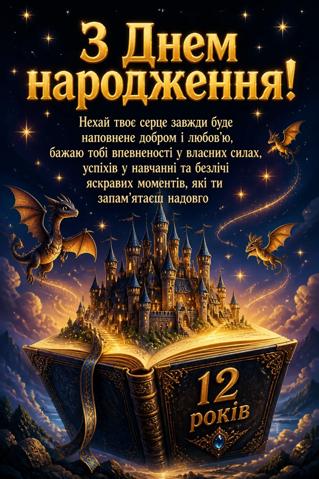 привітання з днем народження дівчинці 12 років своїми словами
