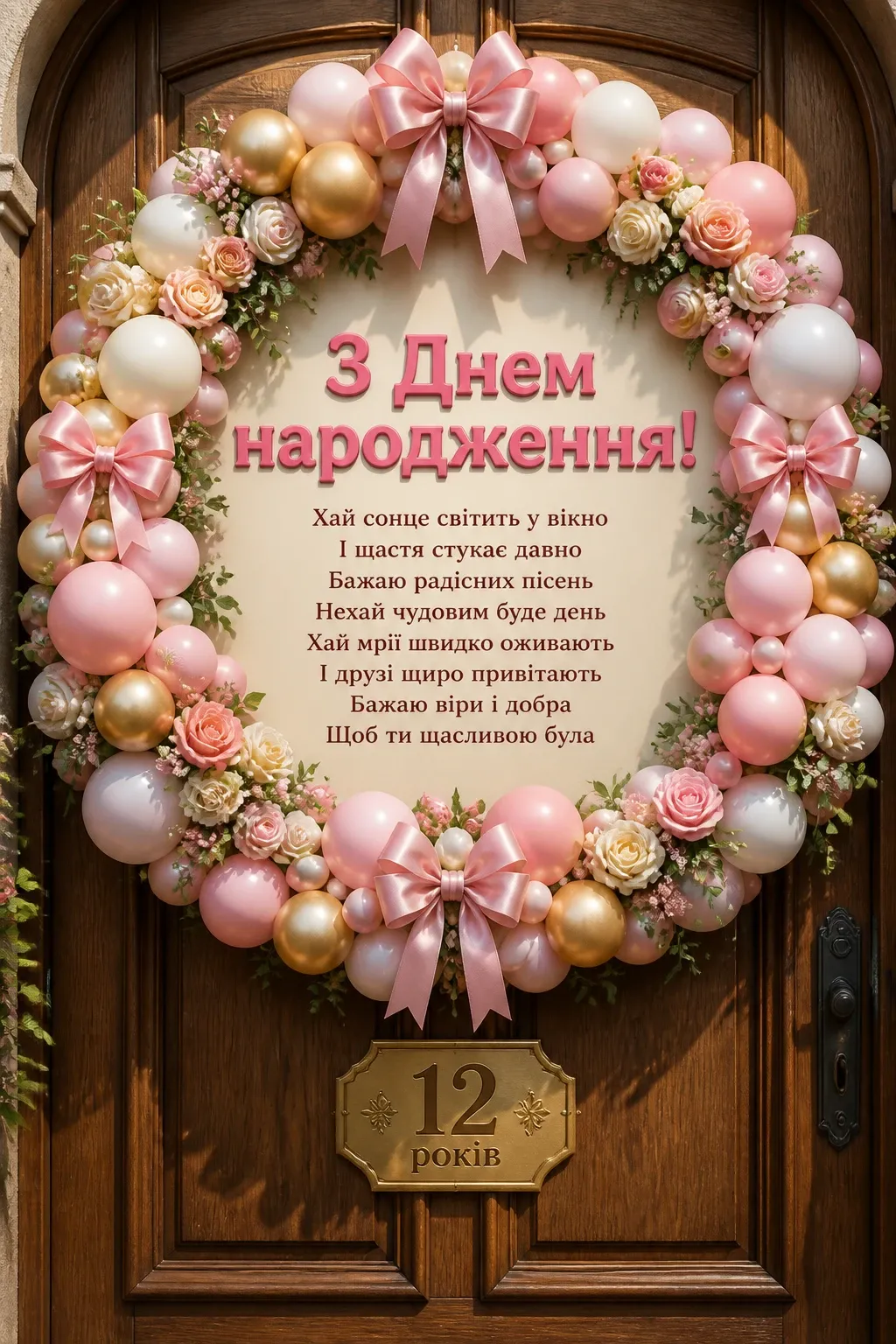 привітання з днем народження дівчинці 12 років своїми словами