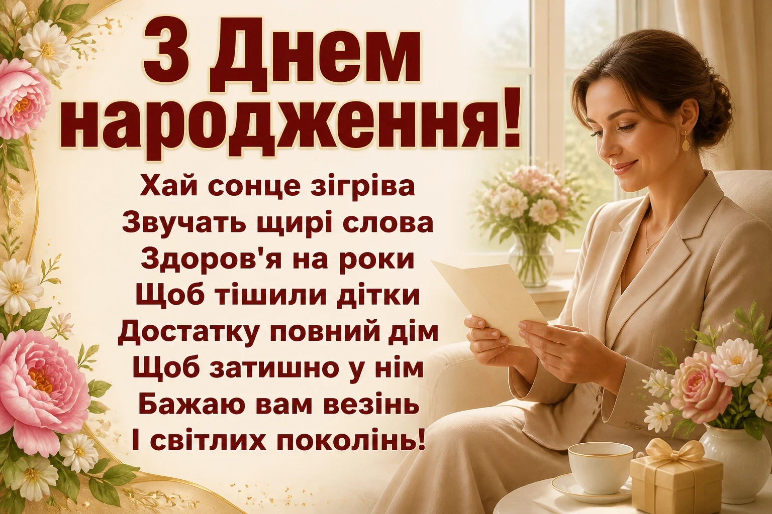 привітання з днем народження для свекрухи