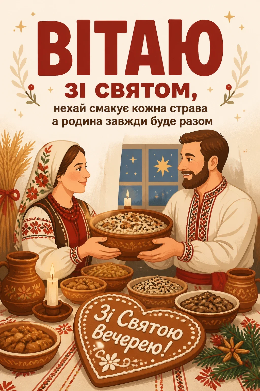 свята вечеря привітання свята вечеря привітання
