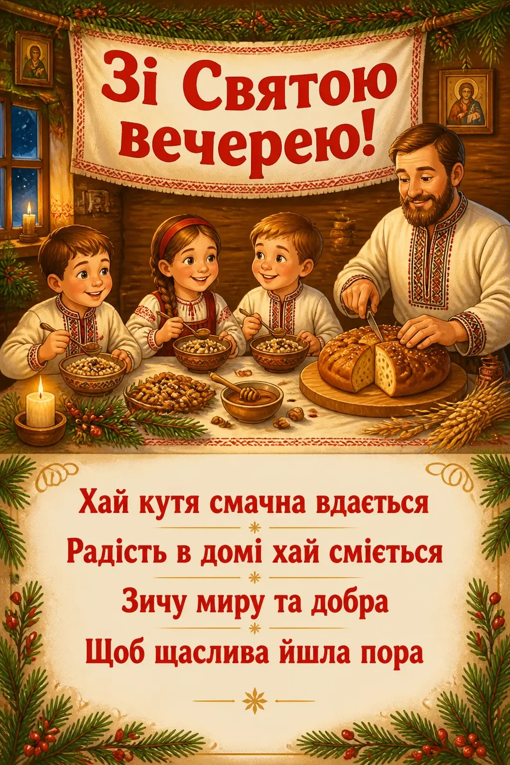 свята вечеря привітання свята вечеря привітання