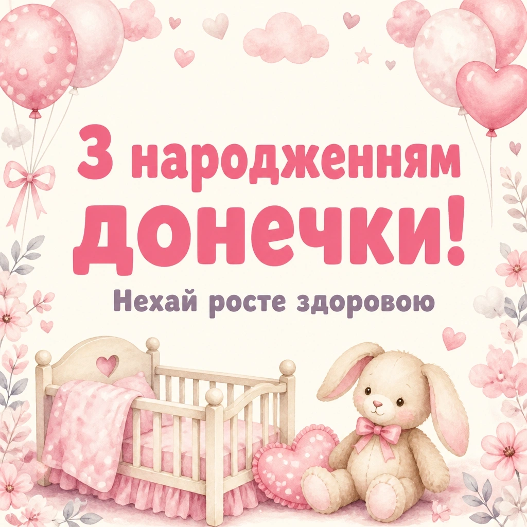 привітання з новонародженою донечкою привітання з новонародженою донечкою