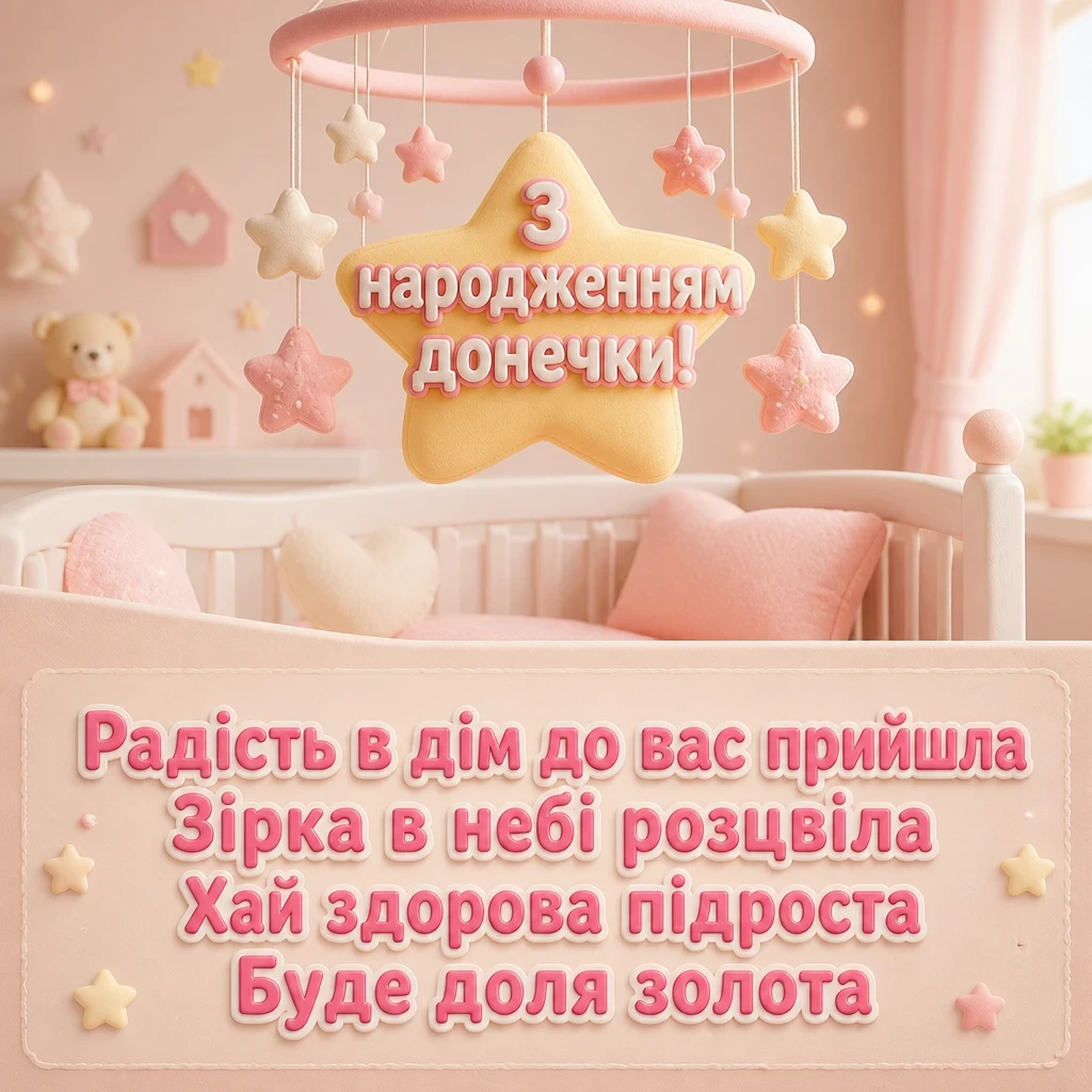 привітання з новонародженою донечкою привітання з новонародженою донечкою